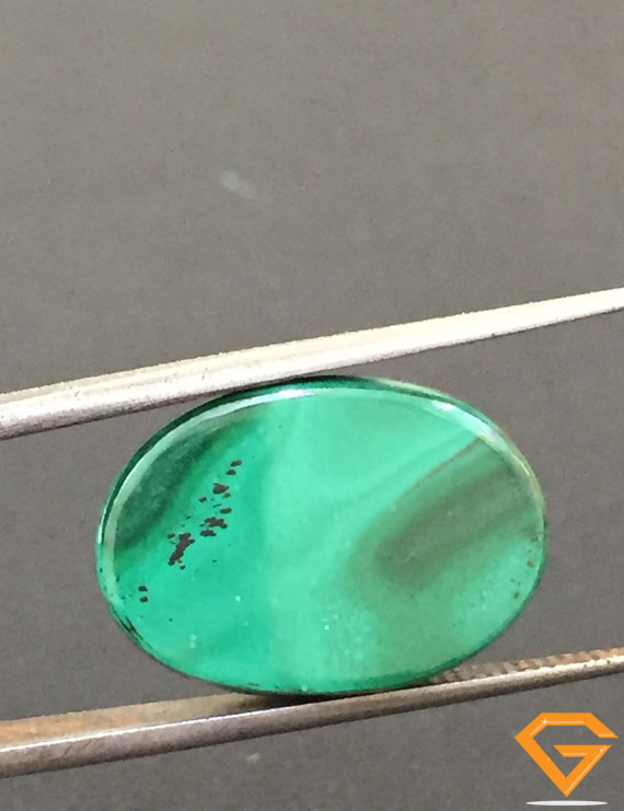 15.47 ct Natural Certified Malachite stone